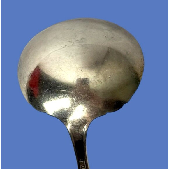 Oneida Community Fantasy Cream Ladle Tudor Plate Silverplate 1941 Art Nouveau 5" - Picture 4 of 10